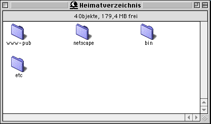 Ordner Heimatverzeichnis
