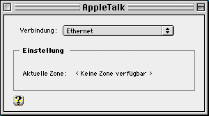 Appletalk einrichten