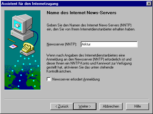 Newsserver einstellen